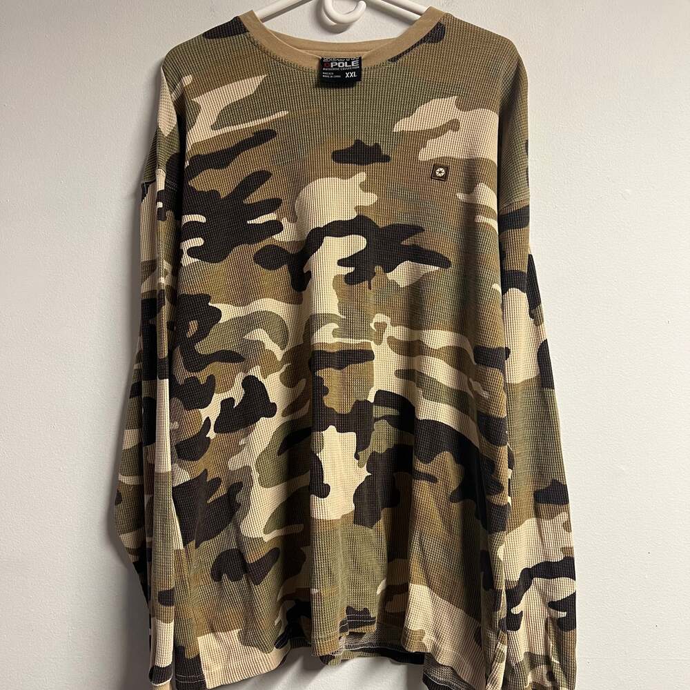 South Pole Waffle Ribbed Camouflage Long...
